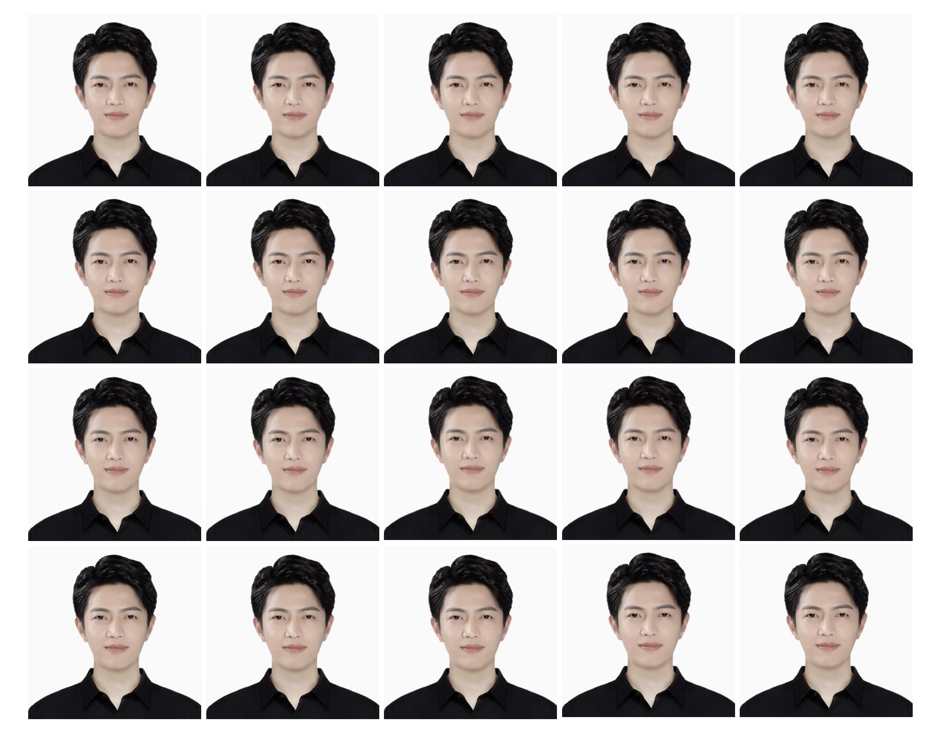 Passport photo prints 2x2 inch (20 pcs), 2,4,6,8,10,12,20 pcs, passport size picture, passport picture, VISA, Citizenship, Immigration, Work Photos, green card photo (20 pcs)