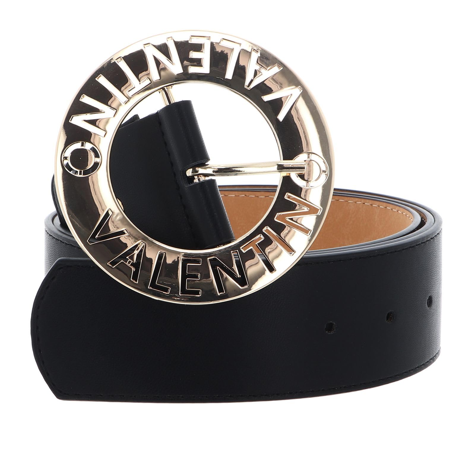 Valentino cinturón Hampton Pin Buckle Belt W115 Nero/Oro negro recortable