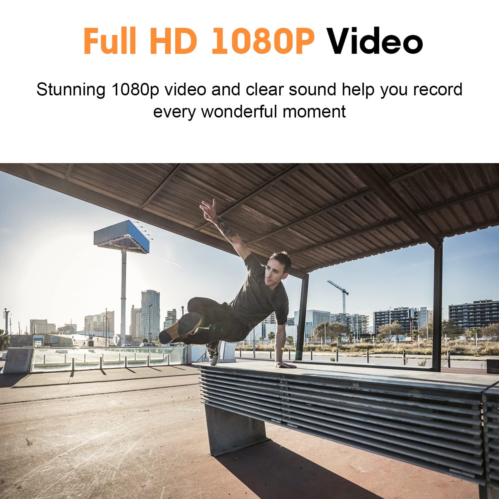 1080p Smart Blueteeth HD Camera HD Soczewki polaryzacyjne Sportowe okulary przeciwsłoneczne, wsparcie połączenia wideo, nadaje się do jazdy na rowerze w pomieszczeniach i podczas jazdy na
