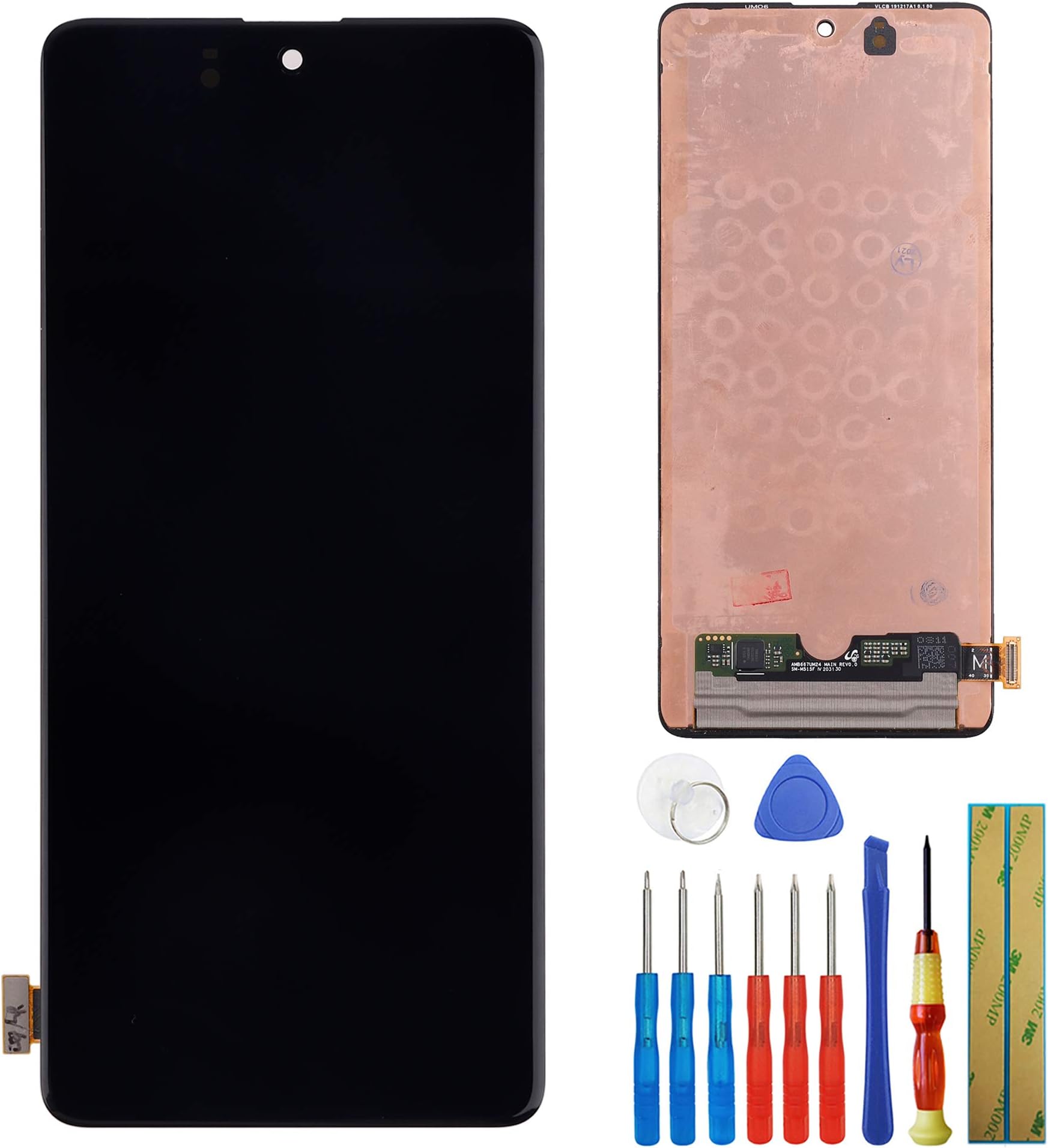 LCD Display Compatible with Samsung Galaxy M51 -M515F -M515F/DSN 6.7 Inch LCD Touch Screen Display Assembly with Tools (Black)