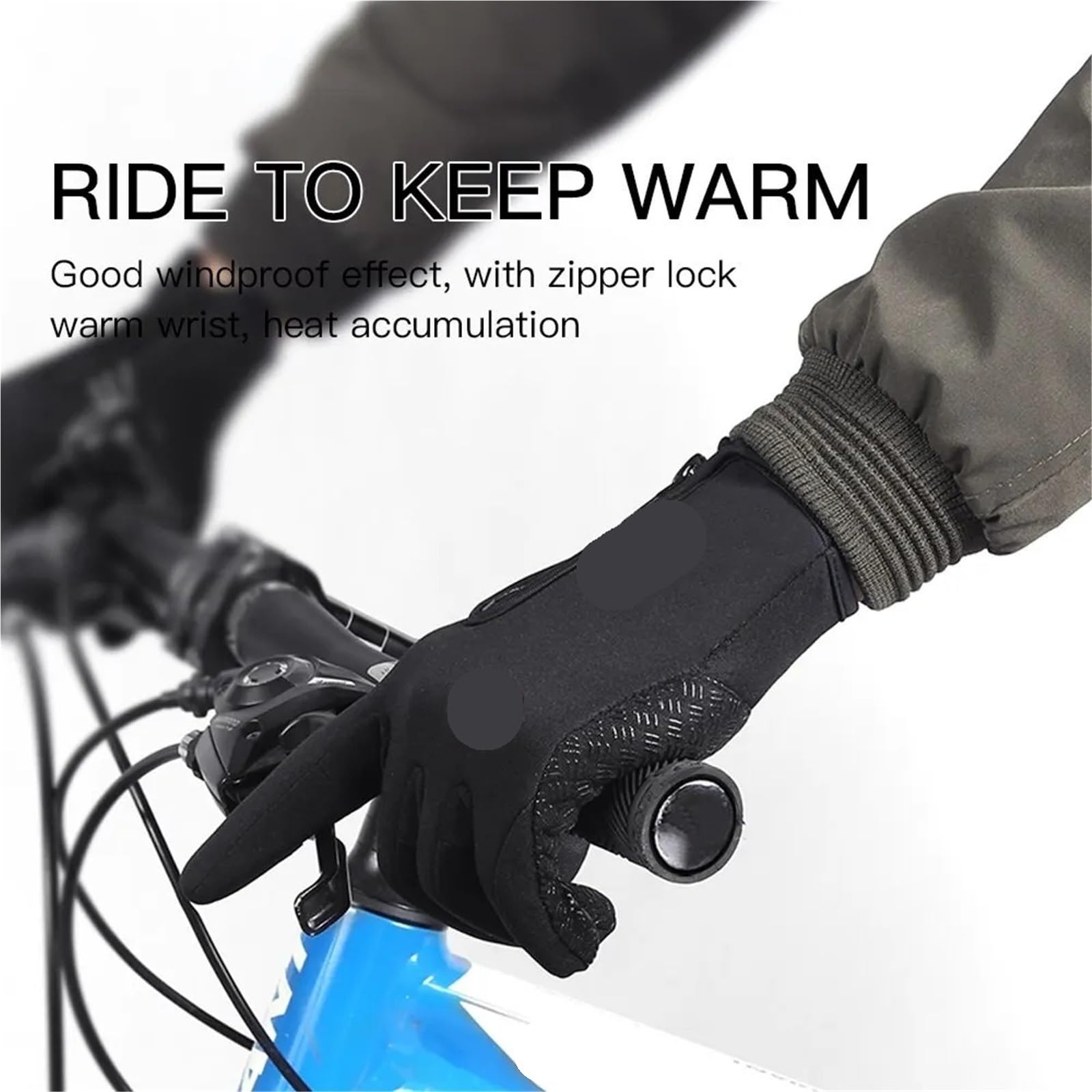 Guantes Térmicos for ciclismo hombre, manoplas térmicas deportes al aire libre, correr, bicicleta, esquí, Camping, senderismo, motocicleta, invierno, 1 par Para MontañIsmo