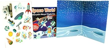 Space World Manyetik Hikaye Oluşturma Kutu Oyunu
