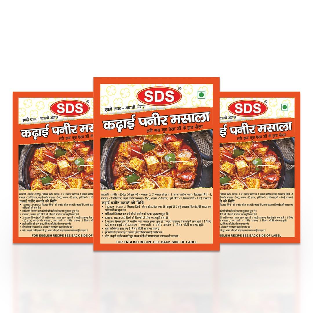 SDS Kadhai Paneer Masala 40gm-Pack of 3 (B09C6CLCJV) Amazon Price History, Amazon Price Tracker
