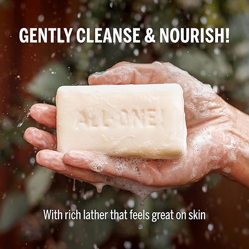 Miniatura 5 de Dr. Bronner's - Jabón en barra de Castilla puro (paquete de regalo de variedad de 5 onzas) Almendra, sin perfume, lavanda, menta, cítricos, rosa -