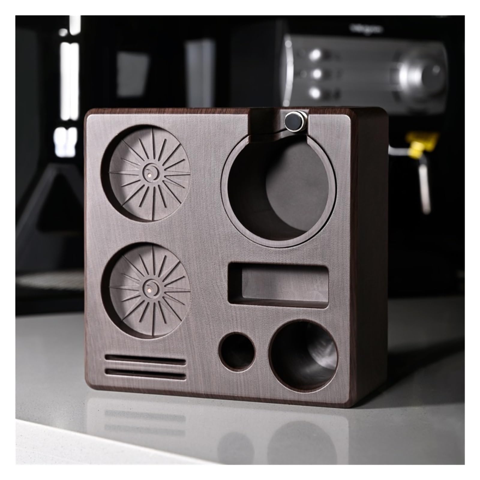 Portafiltro for Stazione Antimanomissione Caffè 51mm 54mm 58mm Multiuso, Compatibile Con Delonghi, Compatibile Con Breville, Accessori for Caffè Espresso Strumento Barista(51-58mm Black)