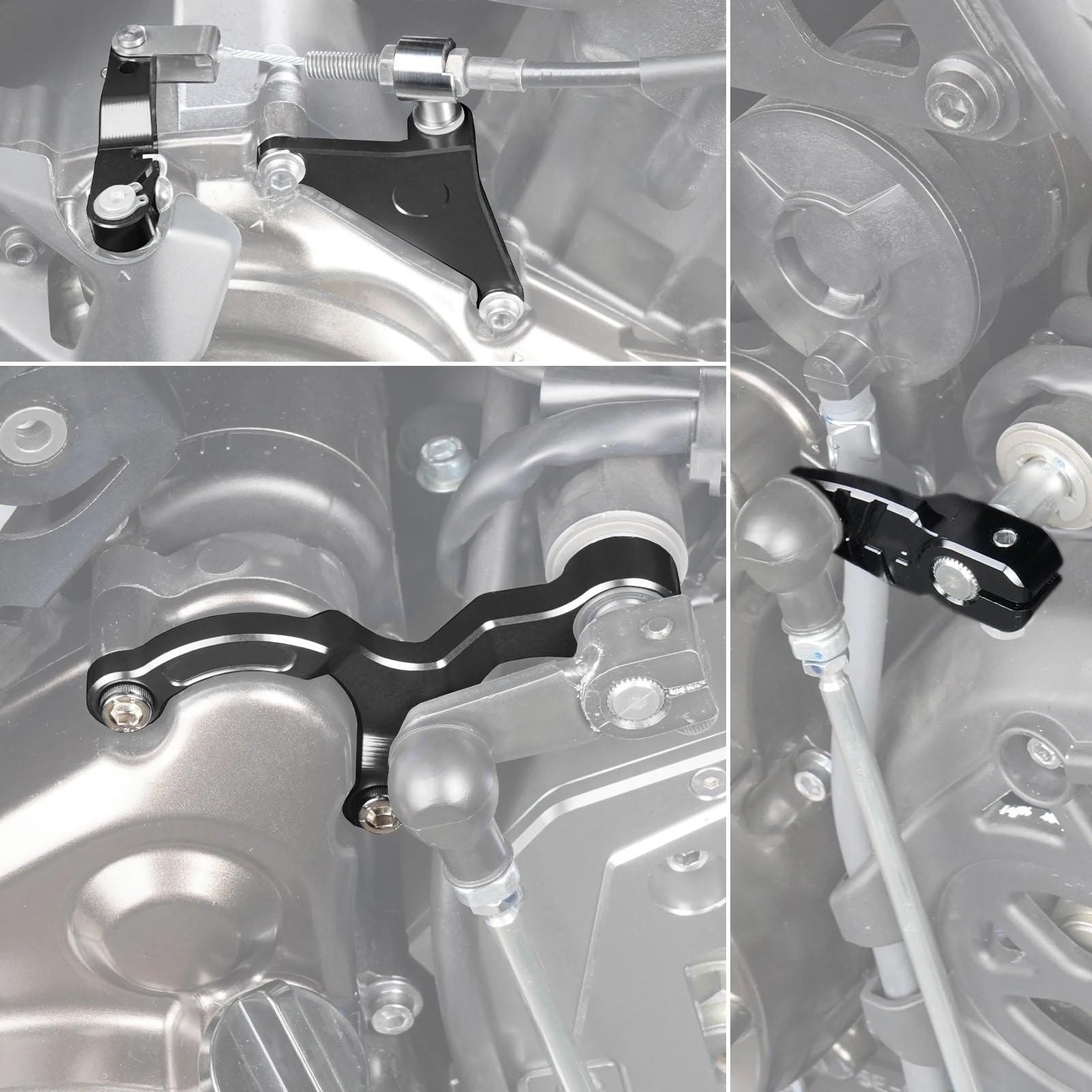 Zestaw linki sprzęgła motocykl Pasuje do Yamaha Tenere 700 19-24 MT07 2018-2022 przedłużenie ramienia dźwigni sprzęgła motocykla/wsparcie dźwigni zmiany biegów/ramię zmiany biegów(5)