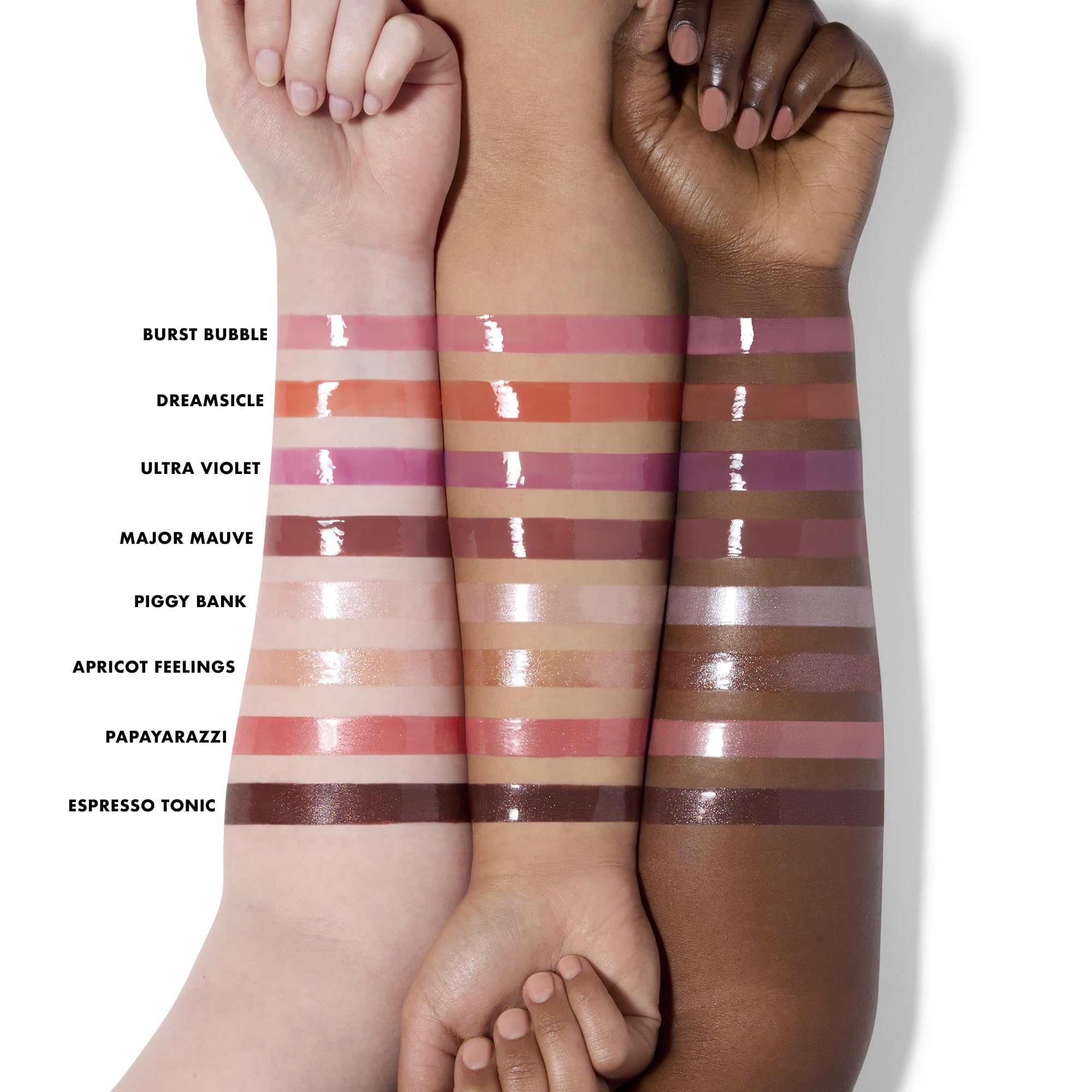 e.l.f. Glow Reviver Plumping Lip Oil, rimpolpante labbra colorato per un finish pieno e ultra lucido, infuso con olio di jojoba, prodotto vegano e non testato sugli animali, Major Mauve