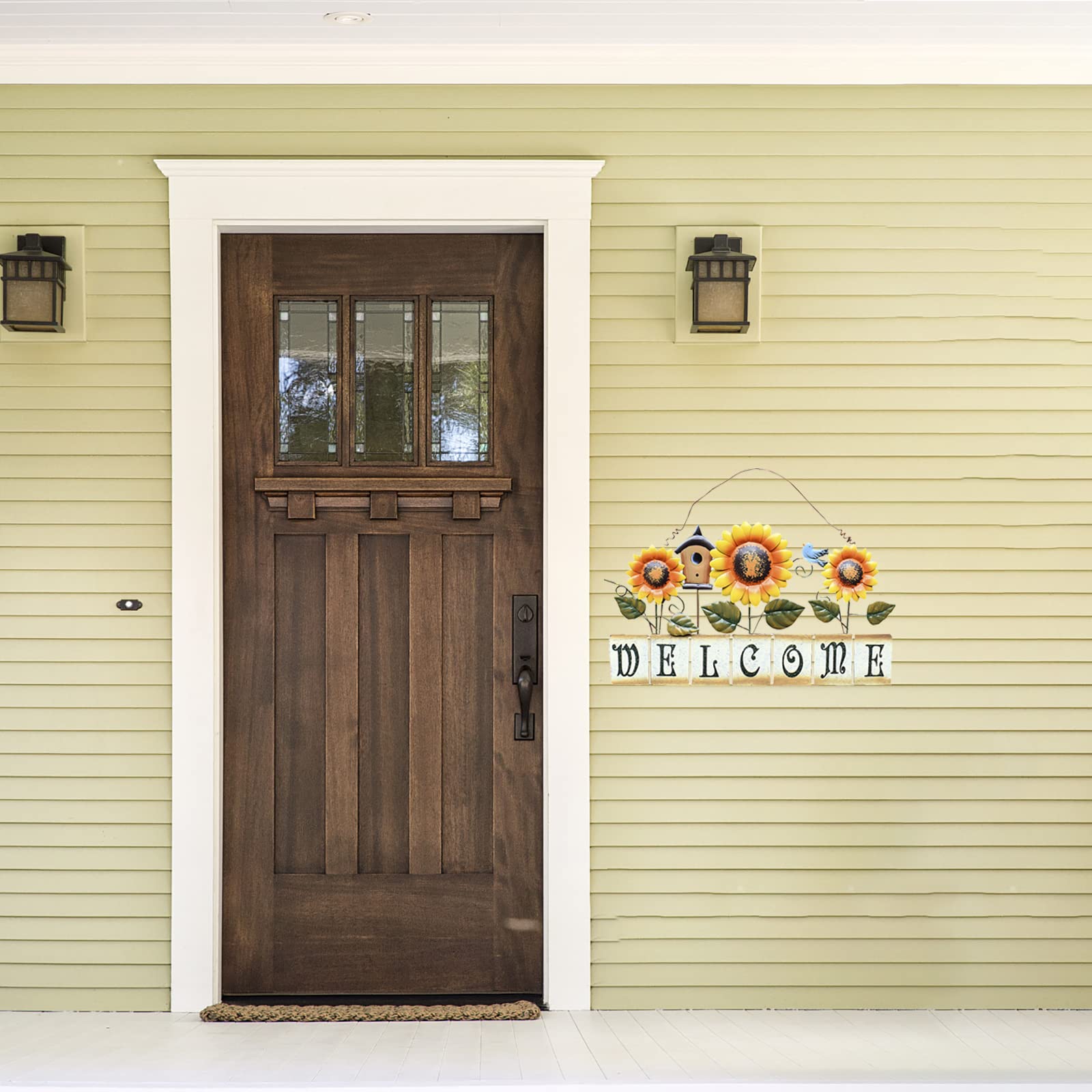 Las Mejores Ofertas En Decoración De La Puerta Delantera De Placas Y Letreros Decoración Para El Hogar | EBay