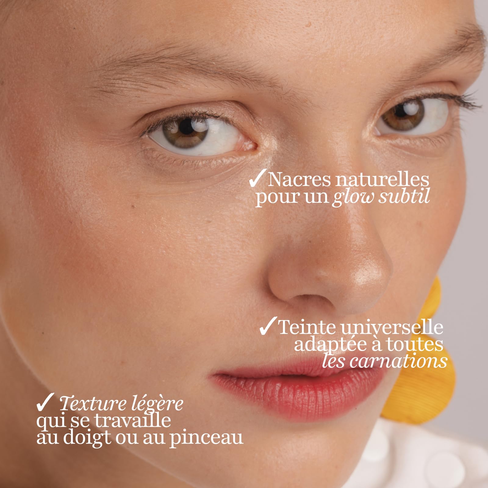 Touche Baume Lumière – Highlighter Baume Naturel – Glow Subtil & Universel – Texture Crème Fondante – Vegan & Clean Beauty – Sans Eau ni Conservateurs