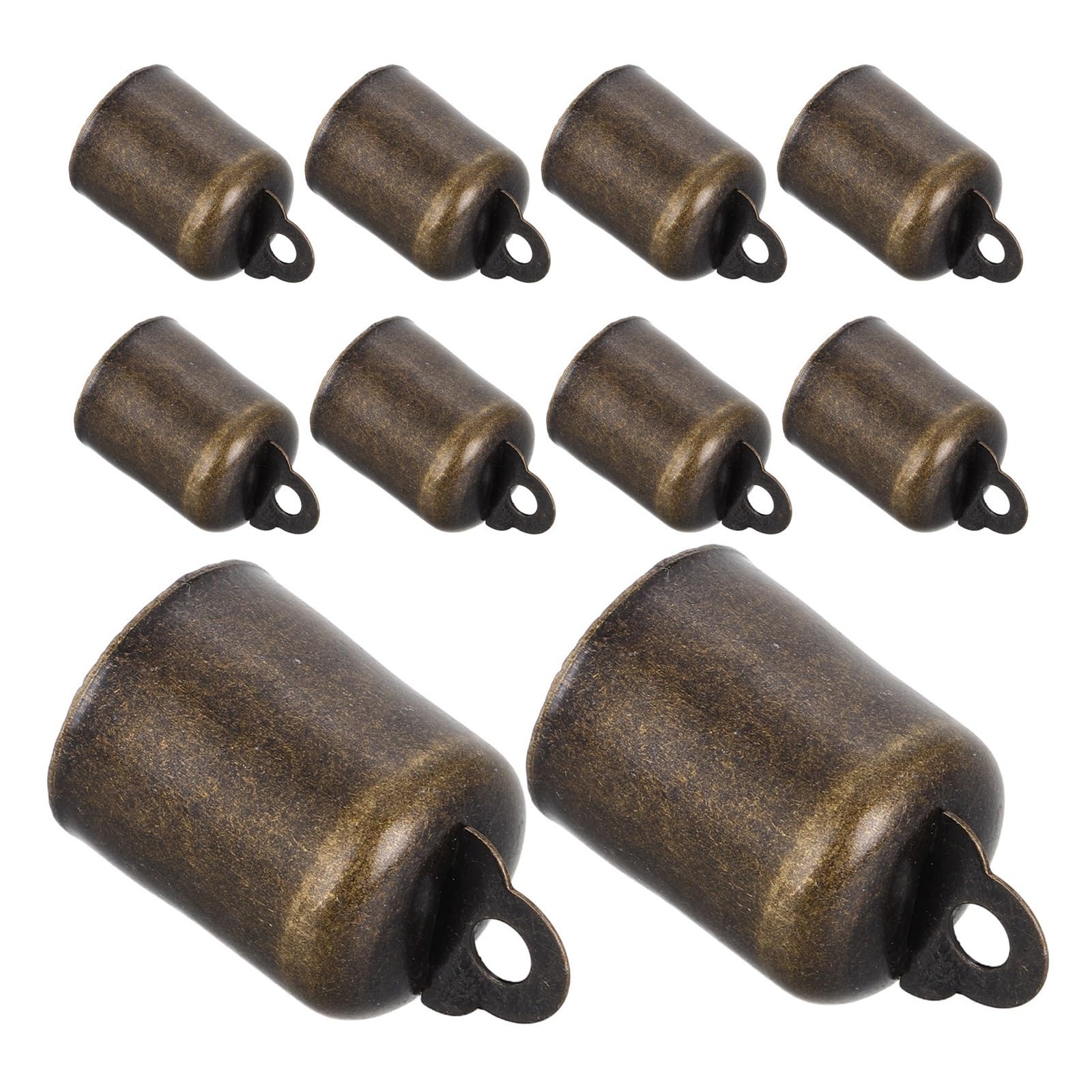 Christmas Bells 20Pcs Iron Bells Hanging Christmas Decor Rustic Home Garden Office Temple Craft Projects Jingle for Festival And Party Holiday Decorations