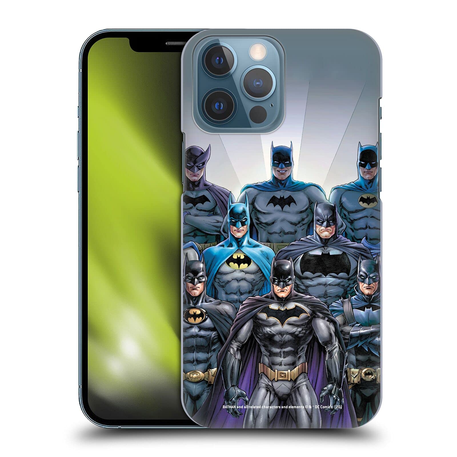 Head Case Designs Officially Licensed Batman DC Comics Through The Years Iconic Comic Book Costumes Hard Back Case Compatible with Apple iPhone 13 Pro