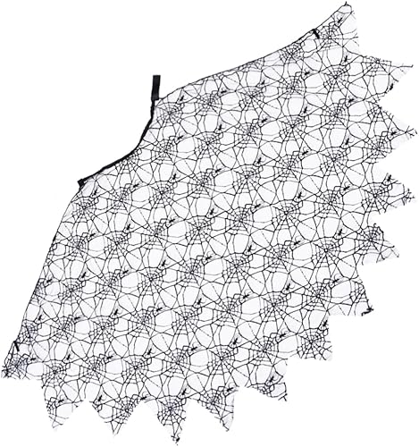 MUCKLILY 2pcs Children's Spider Web Cape Halloween Child Costume Halloween Costume Cape Gothic Spiderweb Cape