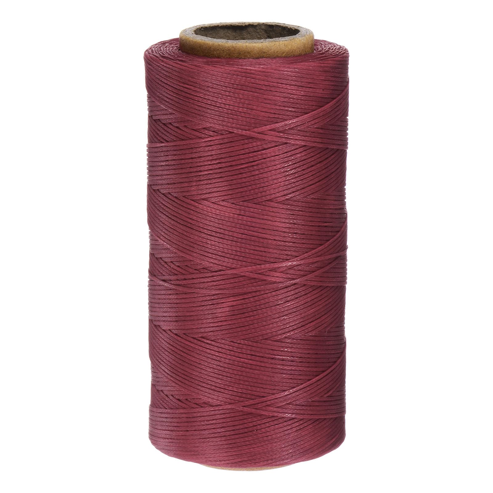 Fil polyester ciré 150D rouge foncé pour reliure de livres et loisirs créatifs