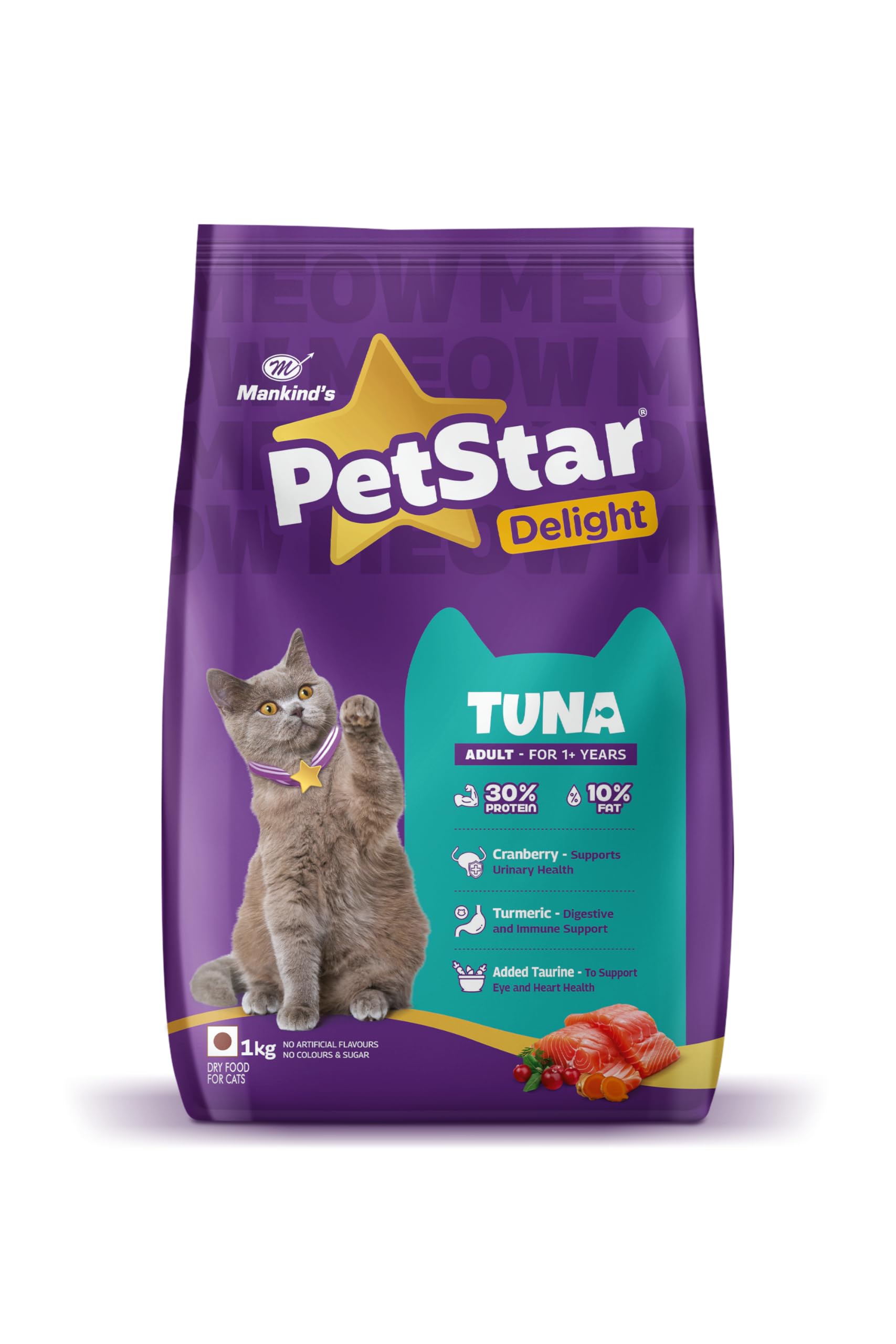 Mankind PetStar Adult Cat Food – Tuna Flavour (1 Kg) | Complete & Balanced Nutrition with Taurine for Urinary, Digestive & Heart Health-image-25