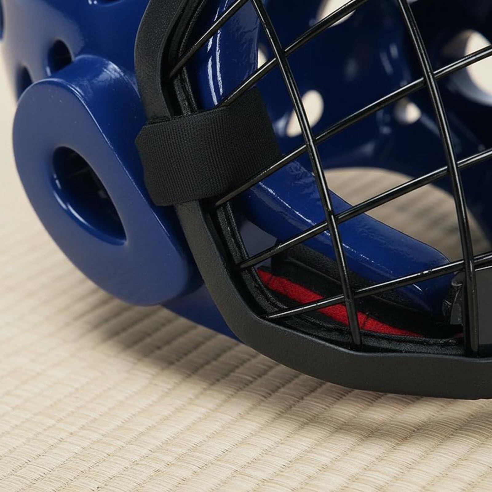 Casco Protettivo con Griglia Design Traspirante con Maschera Chiusura, Casco Boxe, Caschetto da Taekwondo per Principianti
