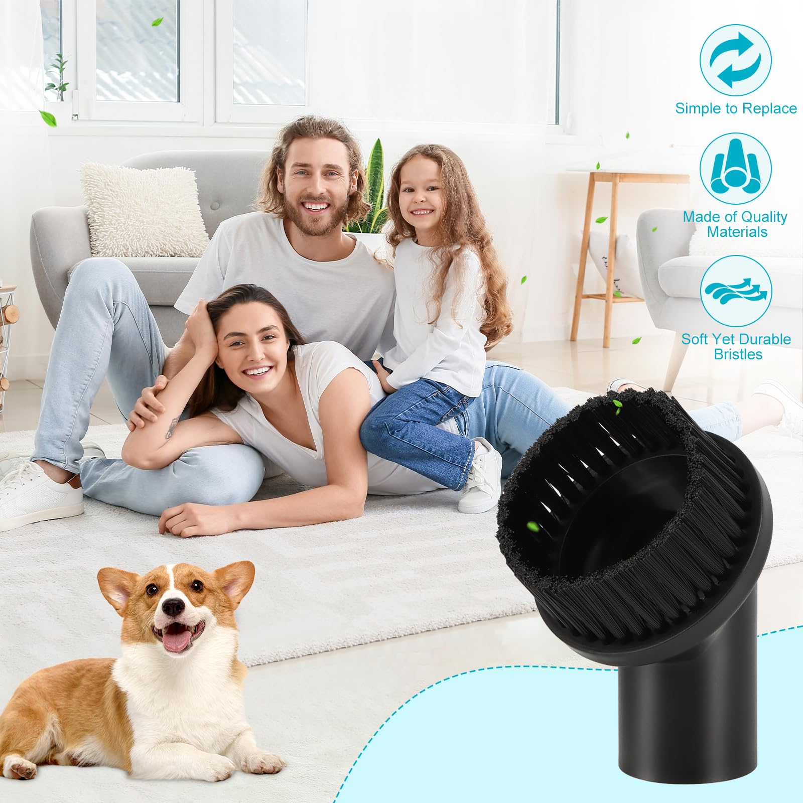 Spazzola Per Aspirapolvere Universale - 2 Pezzi 35mm, Per Pulizia Mobili, Auto, Elettrodomestici - Foto 11