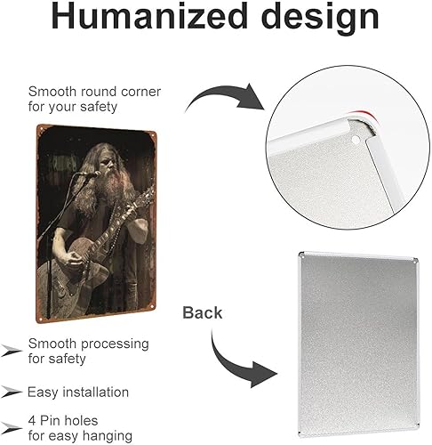 Miniatura 3 de Jamey Johnson - Cartel de metal para colgar en la pared de la cocina, póster de pared para garaje, cafetería, bar, pub, arte cueva de hombre, placa