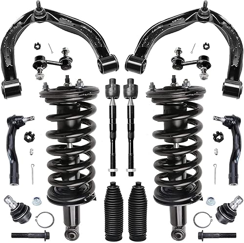 Detroit Axle - Kit de suspensión delantero de 14 piezas para 4WD para Nissan Titan Armada Pathfinder Armada QX56, puntales con resorte helicoidal,