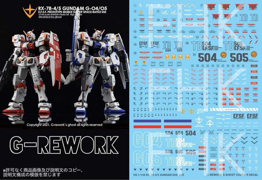 新作 G-rework デカール 赤いガンダム HG 1/144 機動戦士GQuuuuuuX 赤いガンダム専用水転写式デカール