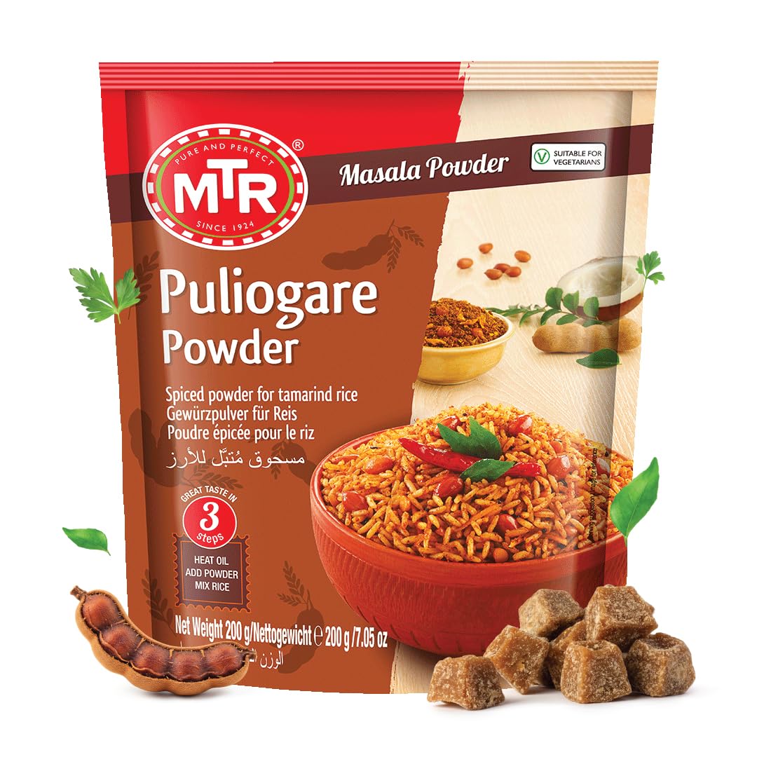 MTR Puliogare Powder | Traditional Masalas | Tamarind Rice Masala | 200g