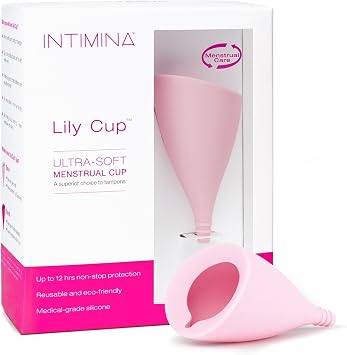 Intimina Lily Cup Size A - Ultra-Soft Menstrual Cup, Reusable Period Protection for up to 12 Hours, Medical-Grade Silicone Womens Period Care