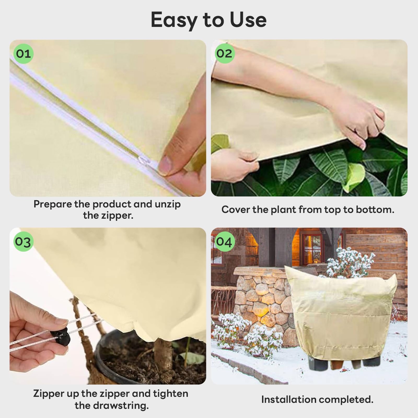 Voile D'hivernage 200 X 240 Cm, Voile Hivernage Plante