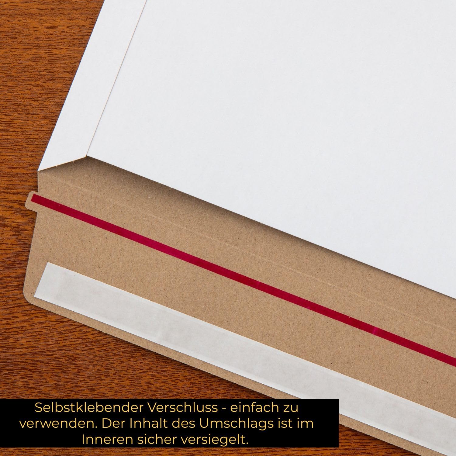 100 Versandtaschen B4 Weiß 450g Kartonumschläge 250x350mm | Maximaler Knickschutz, extra Starke, idealer Schutz für Urkunden und Fotos, Stabil
