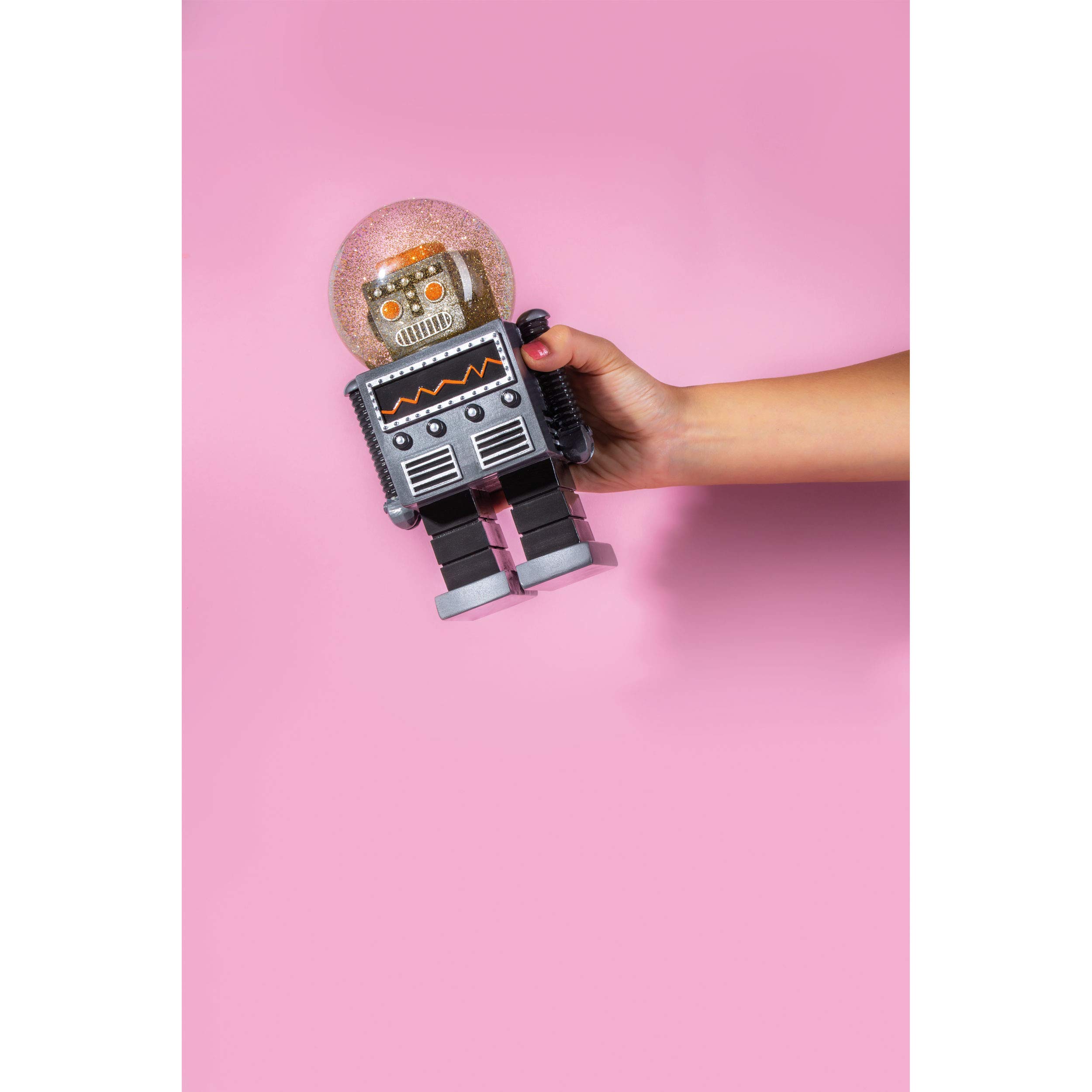 DONKEY Summerglobe The Giant Robot 330452 Snow Globe Glitter Glass Polyresin Water Size: Approx. 22 x 8.5 x 7.5 cm