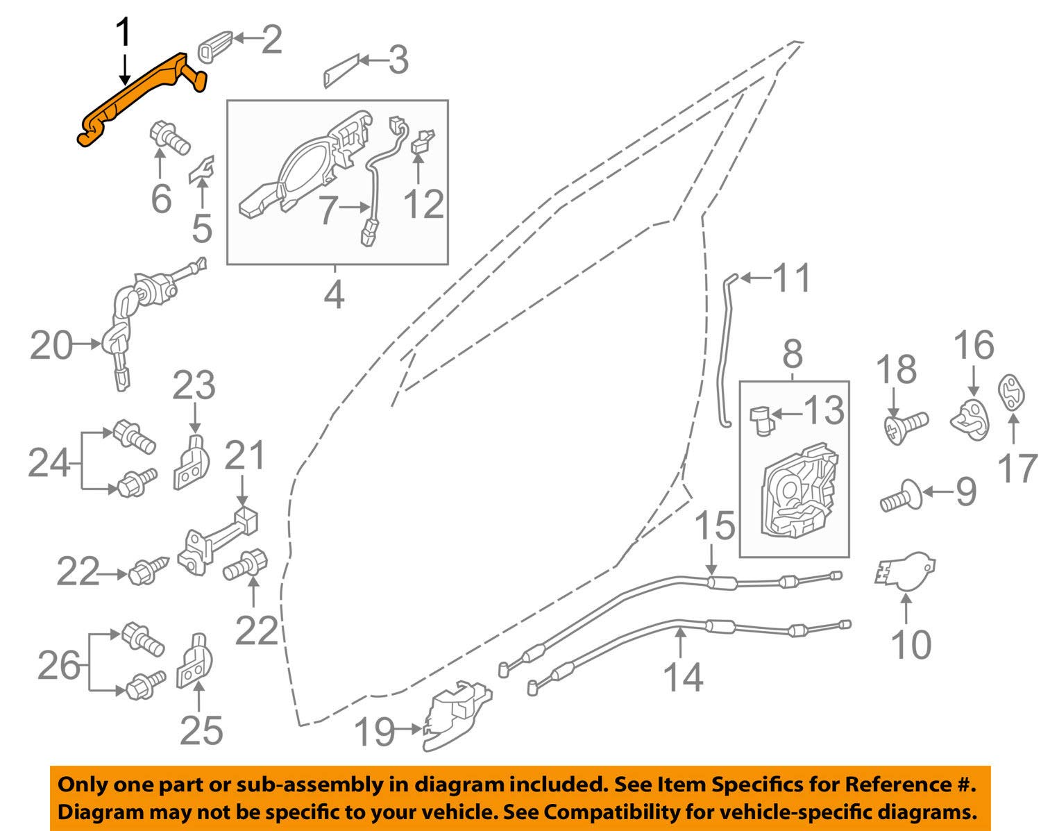 Amazon.com: Mitsubishi 5716A013YC, Outside Door Handle : Automotive