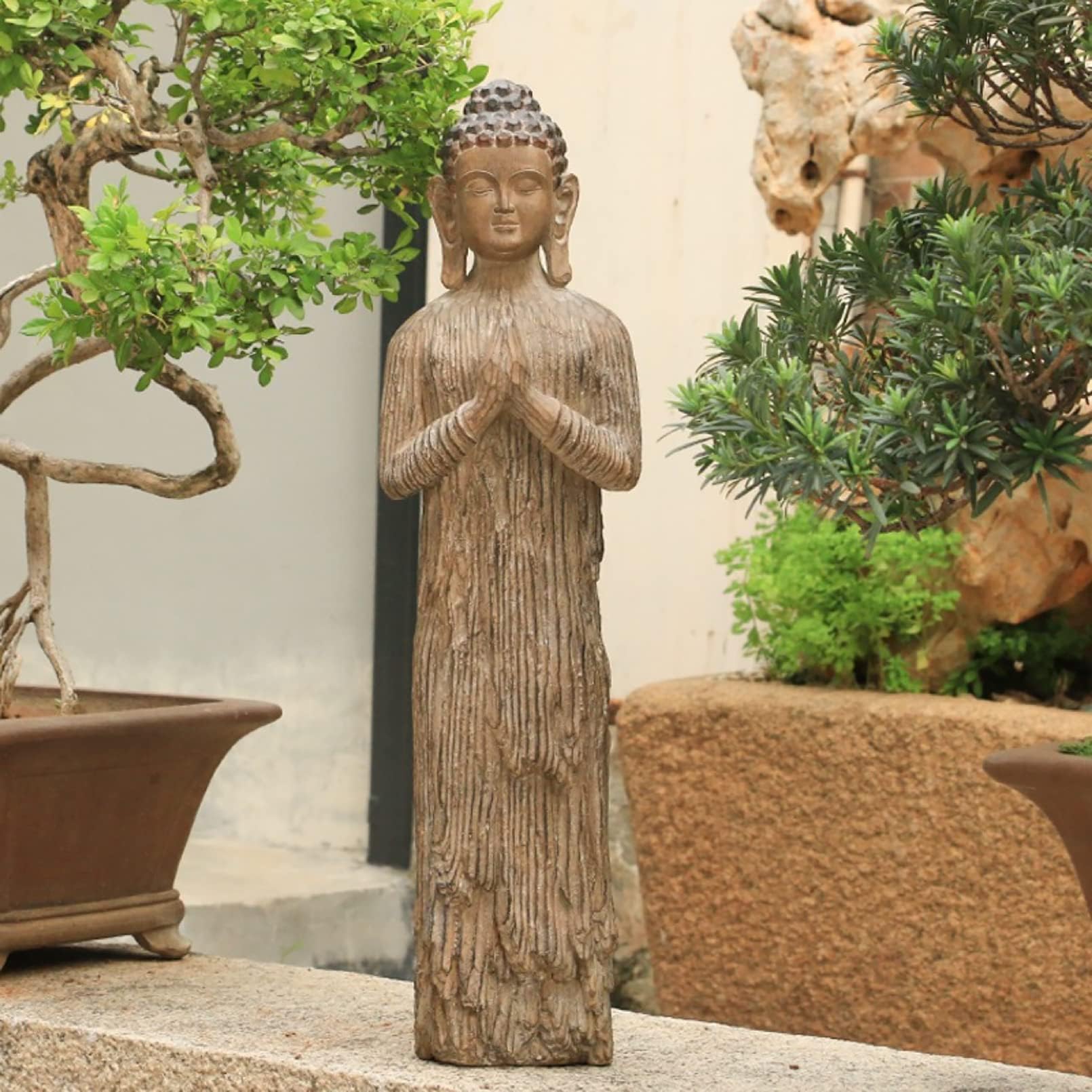 Statues Pevfeciy Grande Statue Bouddha Exterieur,Grand Bouddha, Iature Grande Taille Décoration