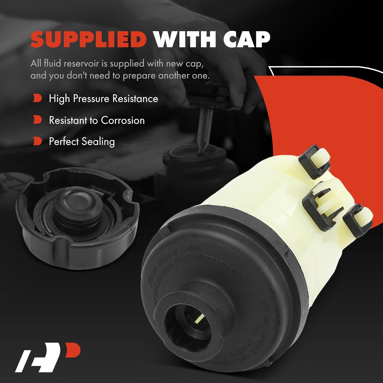 A-Premium Power Steering Reservoir/Tank with Cap Compatible with Kia Optima 2006 2.4L 2.7L, Optima 2007-2010, Rondo 2007-2012, Magentis 2007-2010