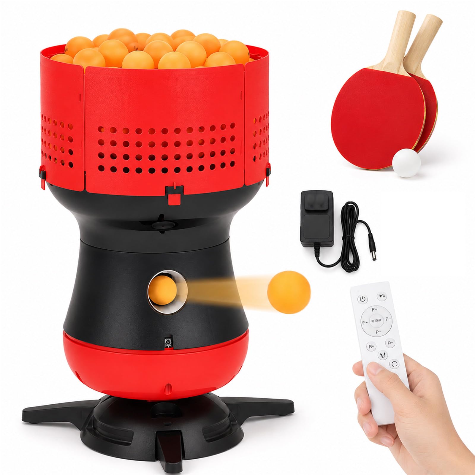 Máquina de Servicio de Ping Pong, Lanzador Automático de Tenis de Mesa