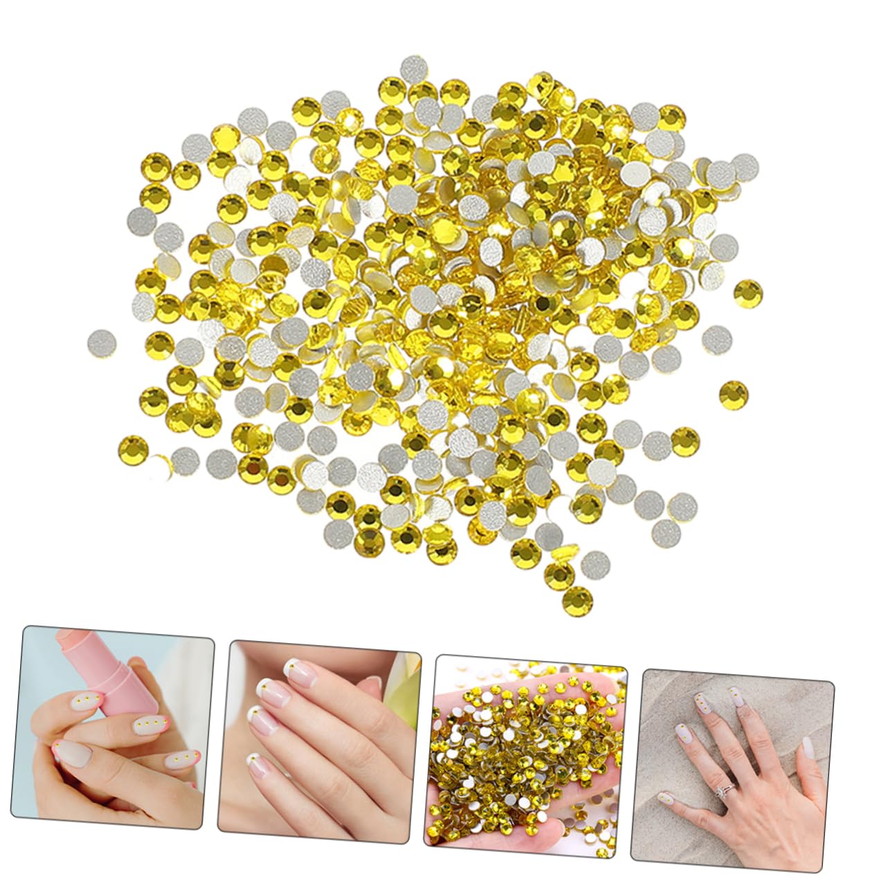 VILLCASE 14400pezzi Strass Unghie Gemme Piatte Per Nail Art Decorazioni Per Unghie Acryliche Sicure e Durevoli Effetto Dazzling Per Manicure Professionale e Fai Te