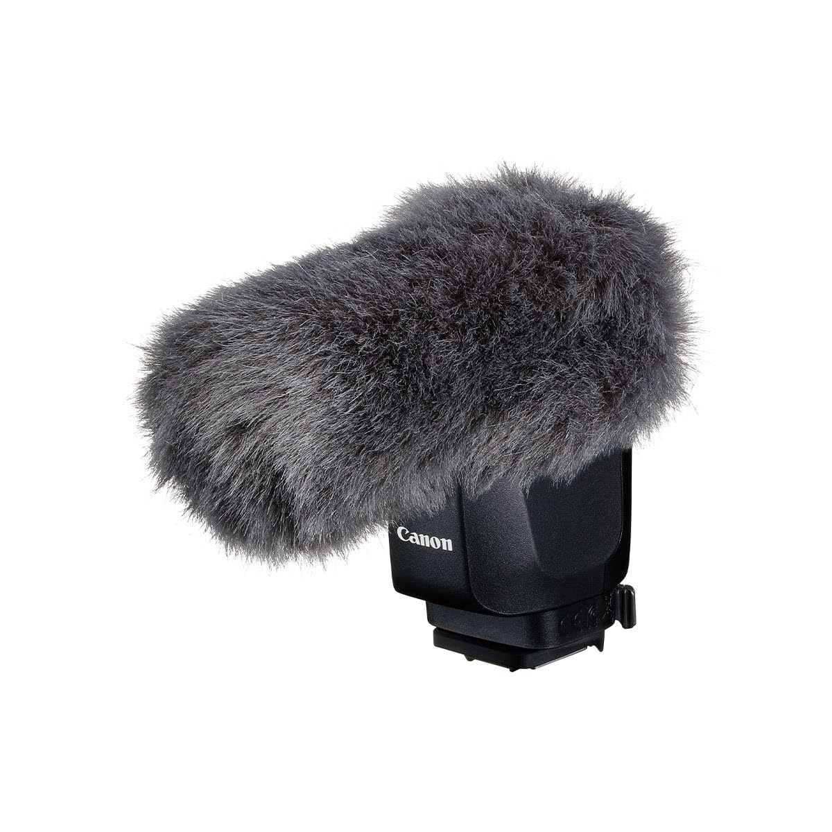 Canon Stereo Richtmikrofon DM-E1D Video Mikrofon Vlogger Filme Microphone kabellos (Digitale Tonausgabe, Windfilter, Shotgun Modus, Microfon kompatibel mit EOS R3 Kamera) schwarz