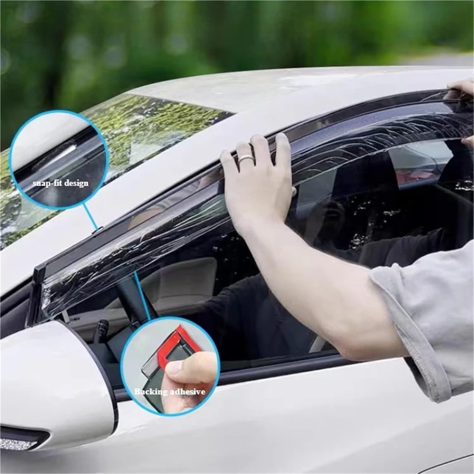 Pasuje do okna Byd Seagull, osłona przeciwdeszczowa, okno przeciwdeszczowe, wygląd nadwozia, akcesoria, materiały modyfikacyjne osłona