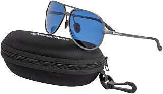 Happy Hydro HPS Grow Room Glasses | Polarized Lenses | UVA + UVB + UVC Blocking | Aviator Style with Protective Case
