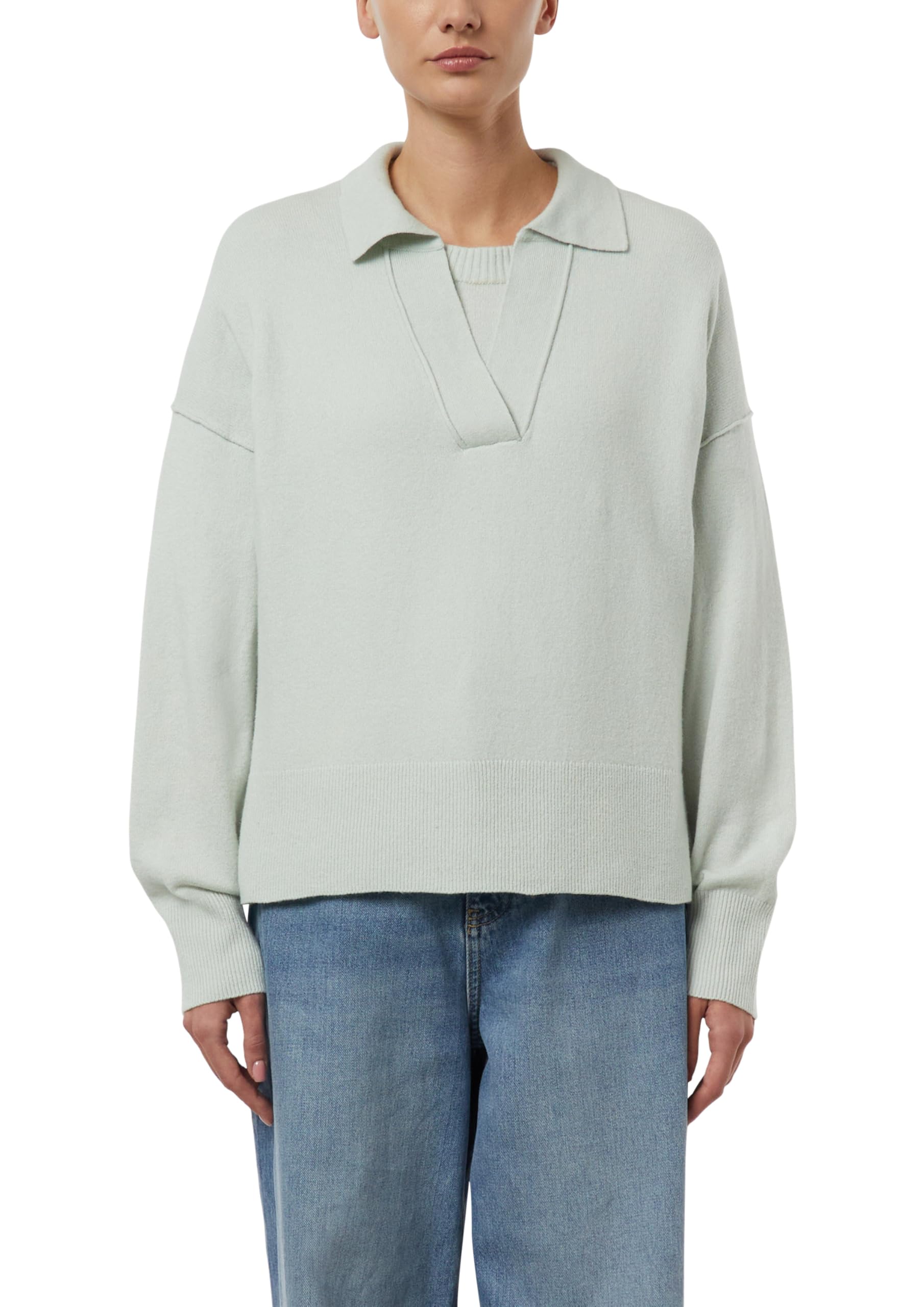 Comma Feinstrickpullover mit Polokragen