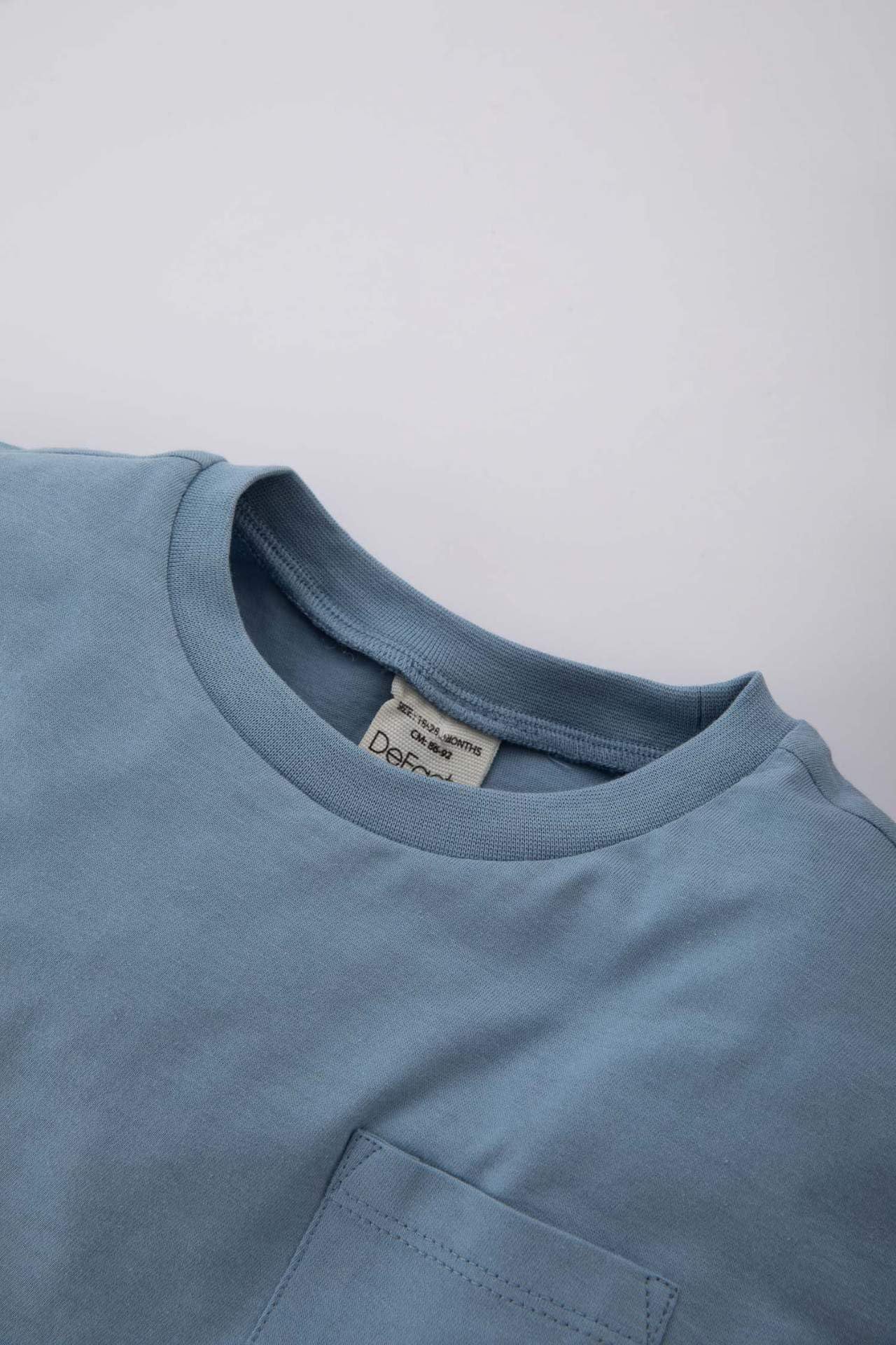 Image secondaire de T-shirt bleu en coton pour bébés garçons - DeFacto