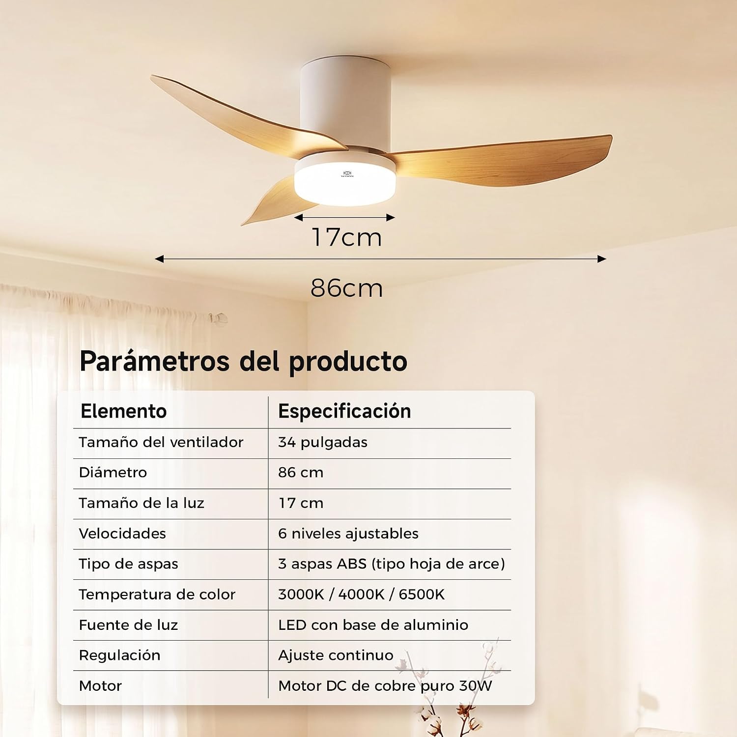 Table of WOOX MX0294 product parameters