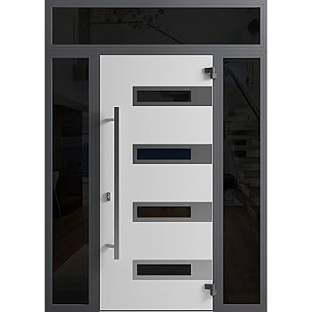 Front Exterior Prehung Steel Door/Ronex 0131 Black Enamel