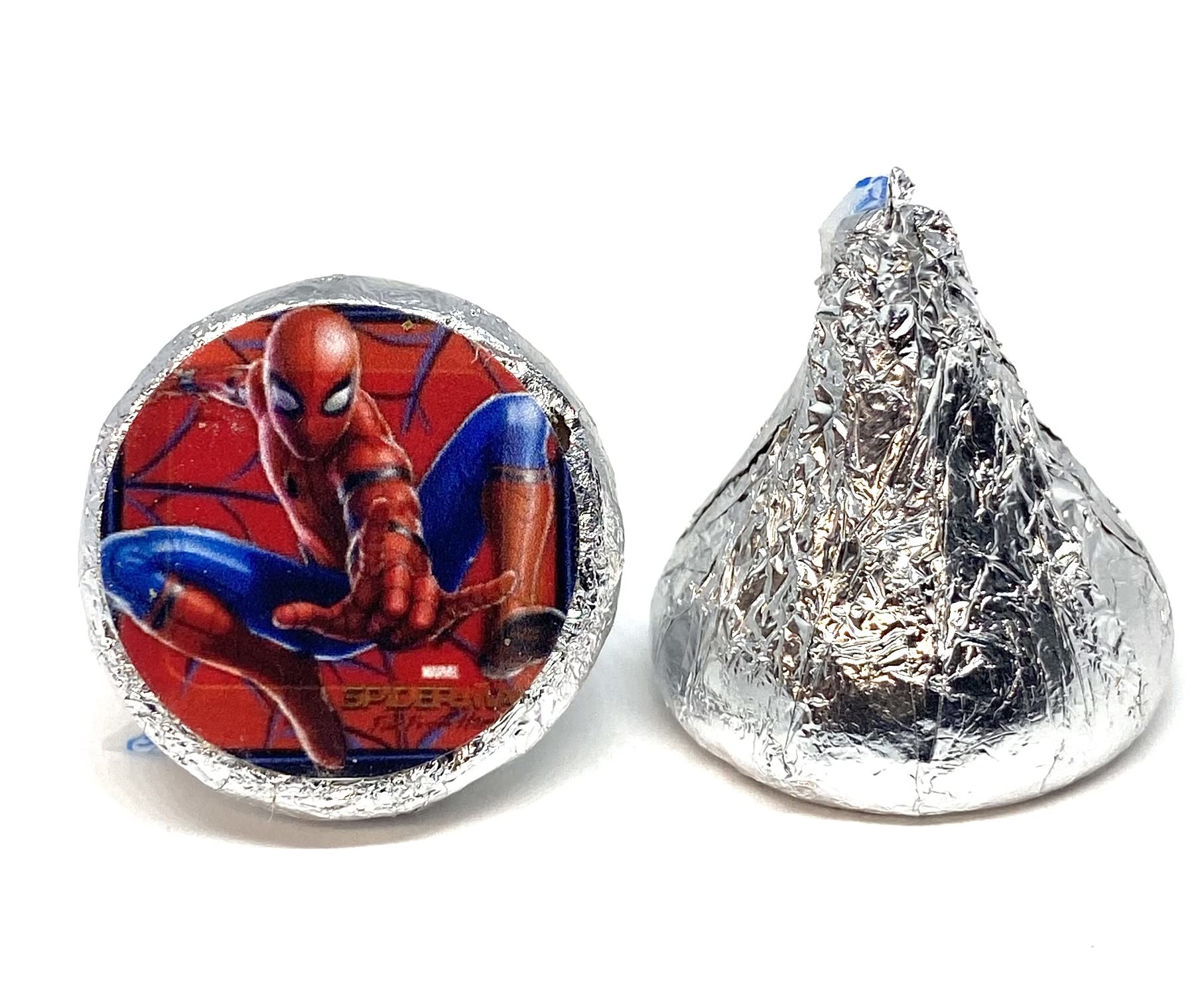 BFB Spiderman Candy Stickers Party Supplies Party Favors - Sheet of 96 0.75 inch Stickers