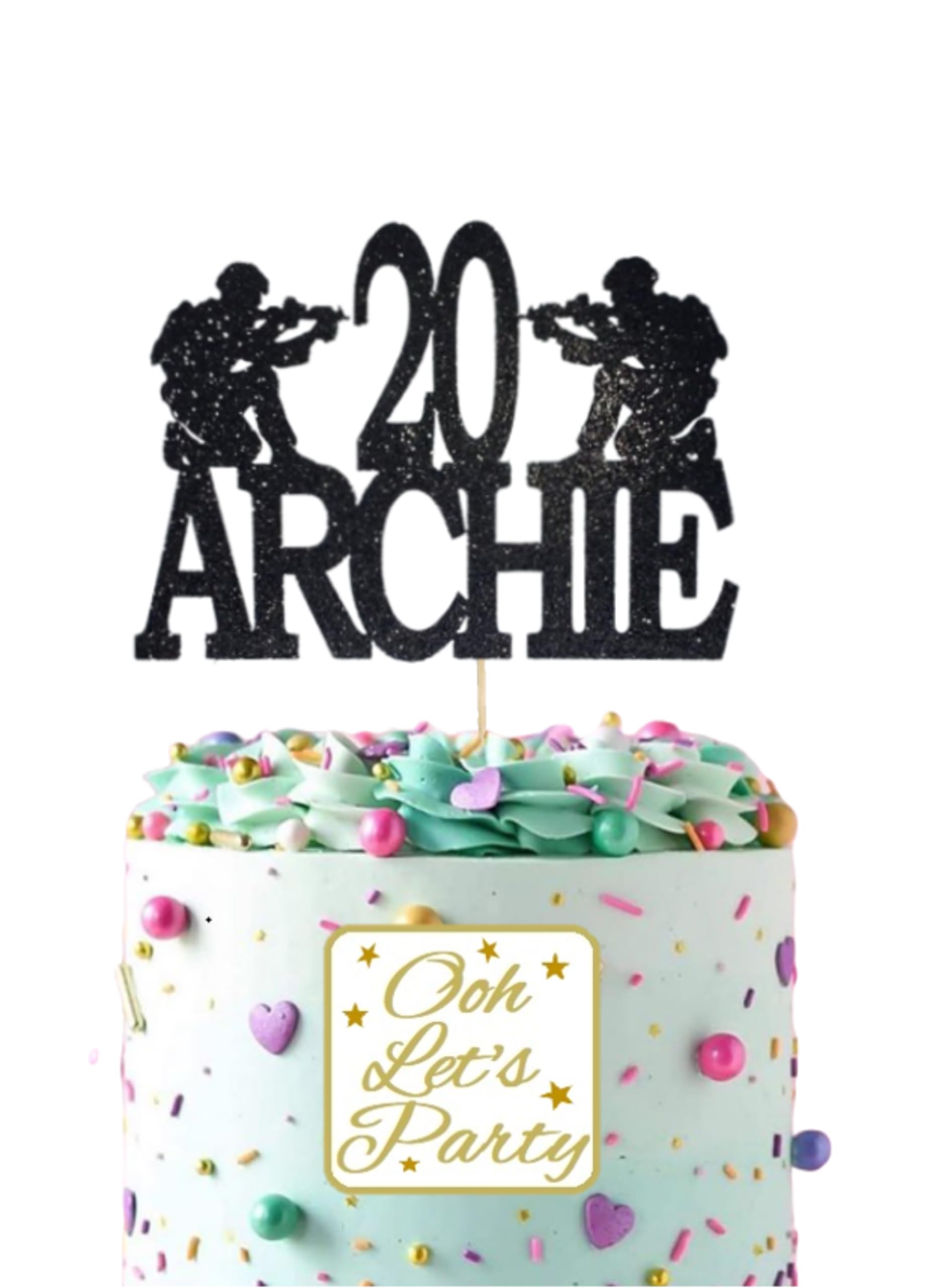 Soldier Birthday Cake Topper