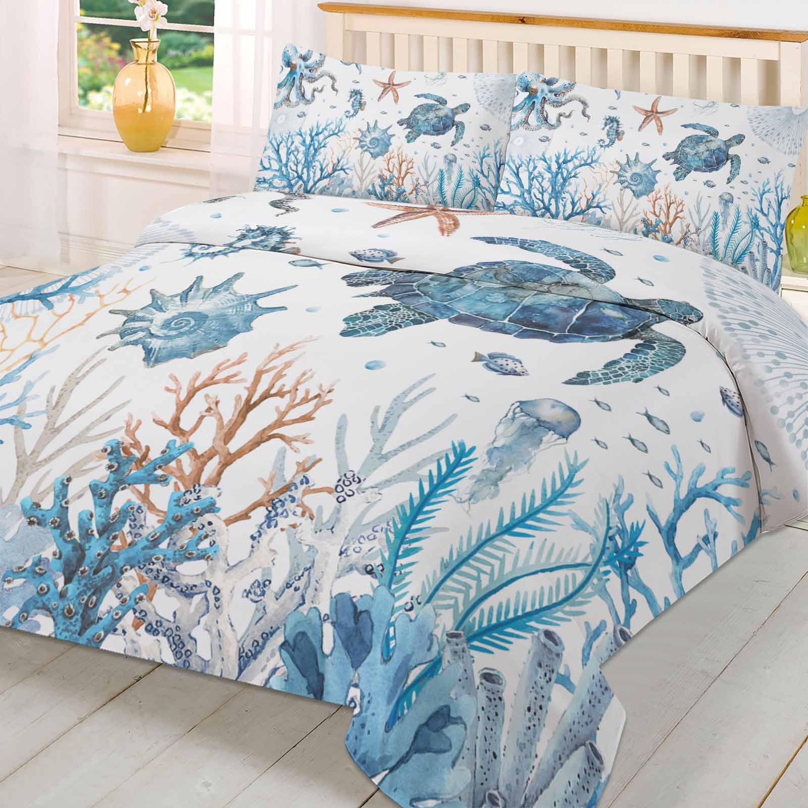 paleontorogy soft / Sea Bed シーベッド Amazon.com: Sea Turtle Bed Duvet Cover Cal King Size, Washed