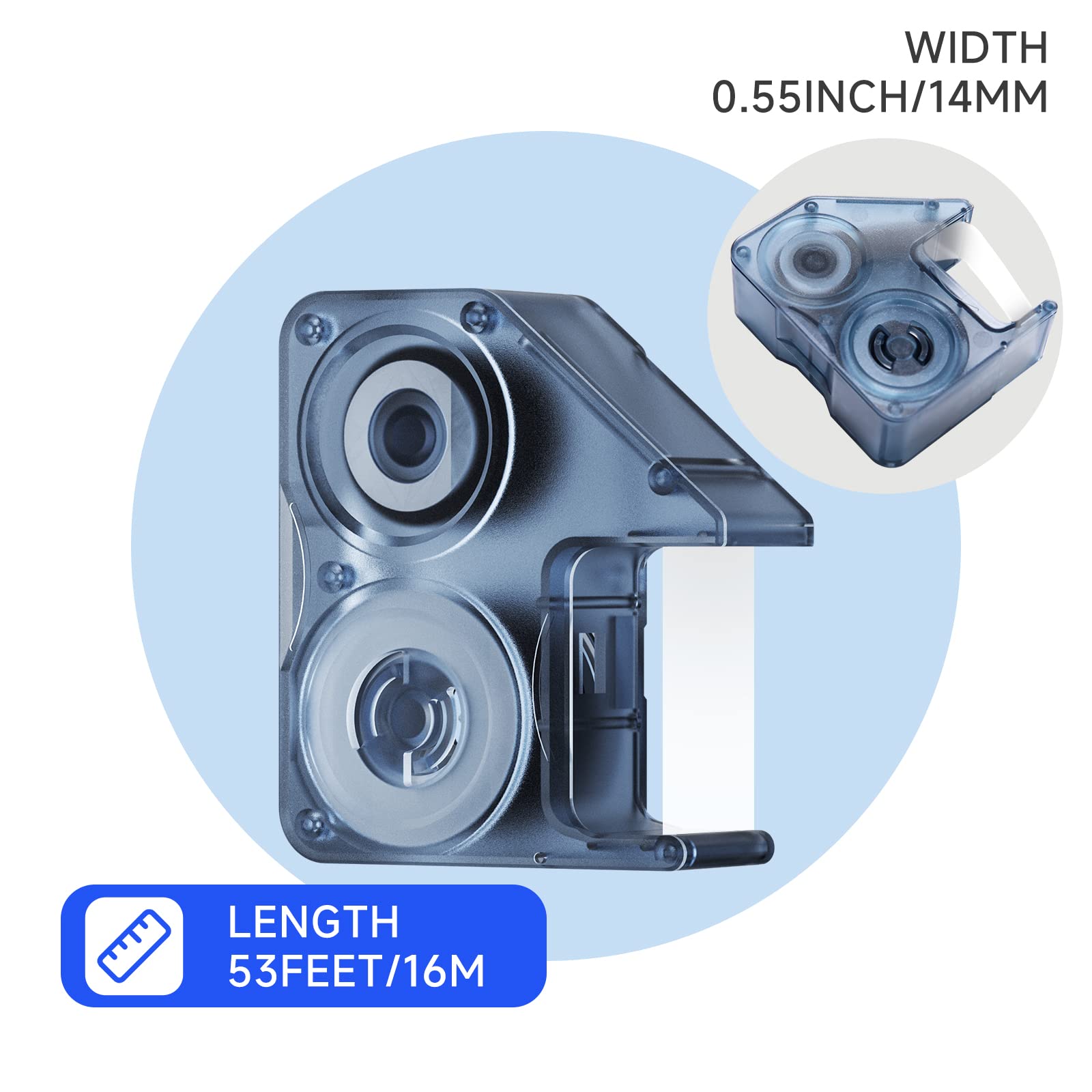 Refills Replacement for NIIMBOT B18 Thermal Transfer Label Printer, Clear Printing Lable Tape, Long Lasting Non Fade - Image 3