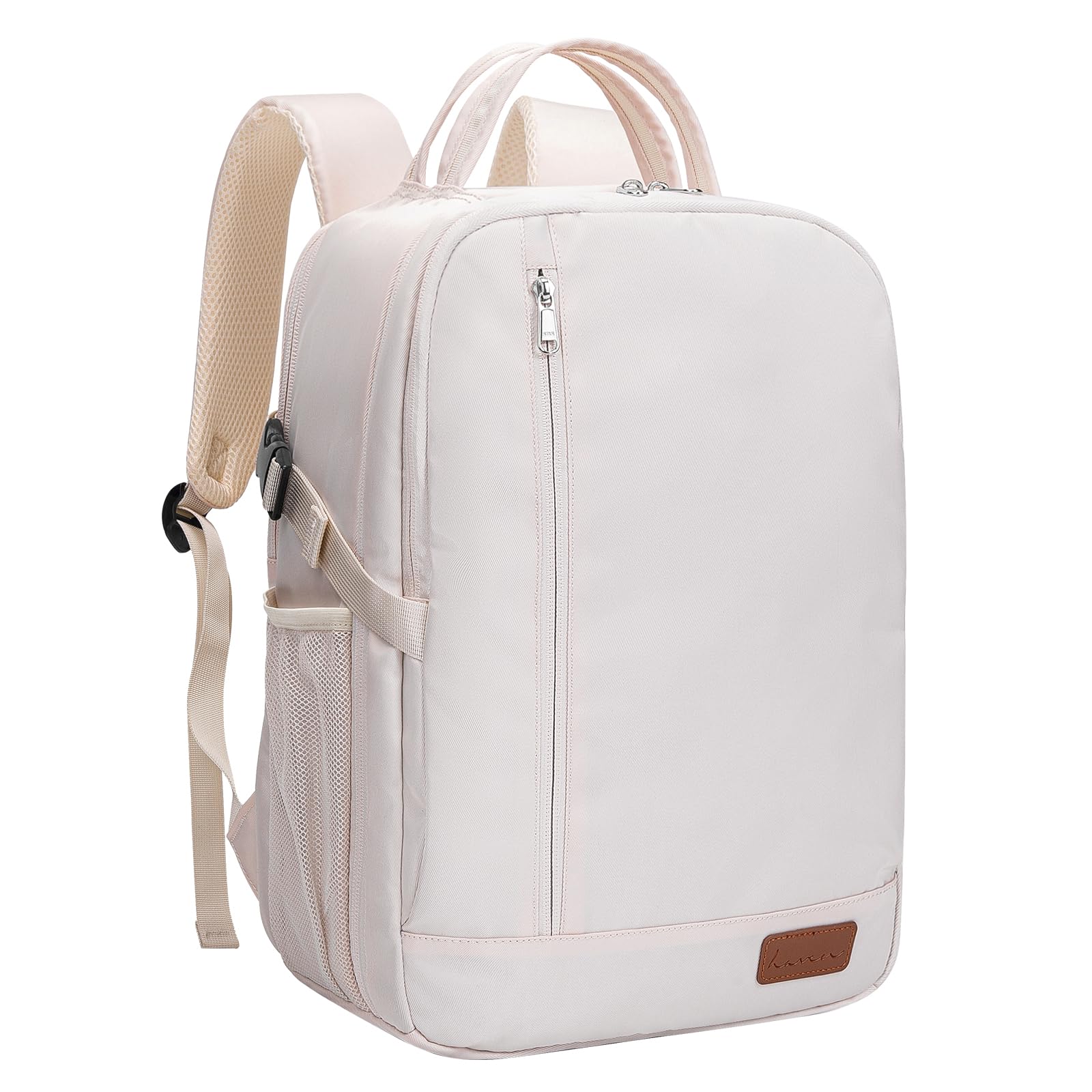 VMIKIV for Ryanair Cabin Bags 40x30x20 Underseat 40x20x25 Carry On Bag for Wizz Air,Small Travel Backpack Cabin Size for Vueling Men Women,Under Seat Hand Luggage for Wizzair Airlines Weekend Beige 40x20x28cm