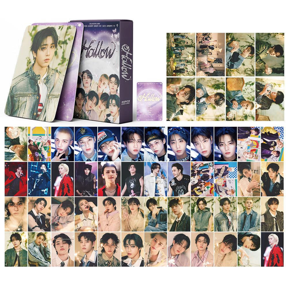 TuYines Stray Kids Lot de 55 cartes photo Stray Kids Lomo Card