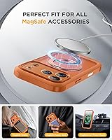 Vista 418 de Miracase Funda magnética para iPhone 14 de 6.1 pulgadas, protector de pantalla de vidrio templado integrado + protector de lente, compatible