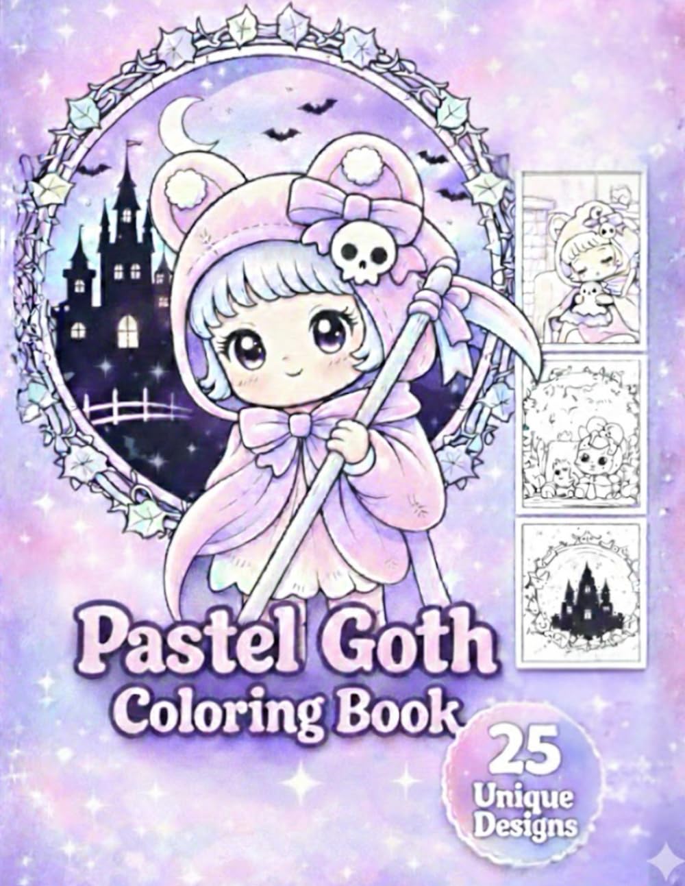Pastel Goth Coloring Book Vol. 2: Soft & Dreamy Cute Coloring Pages