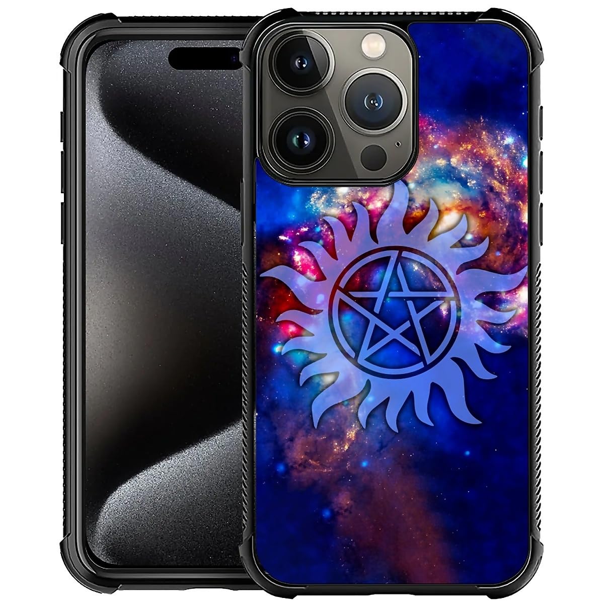 CARLOCA for iPhone 16 Pro Max Case,Supernatural Cosmos Pattern Ultra Protection Shockproof Soft Silicone TPU Non Slip Back for iPhone 16 Pro Max