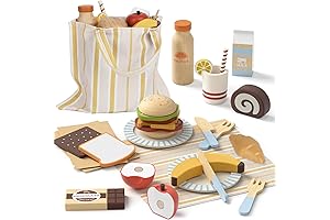 Lehoo Castle Play Food Sets for Kids Pretend Picnic Play Set